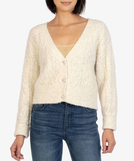 KUT FROM THE KLOTH - Petra Button Down Crop Cardigan