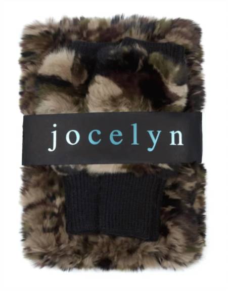 jocelyn - Multi Texty Time Cowl & Mitten Set