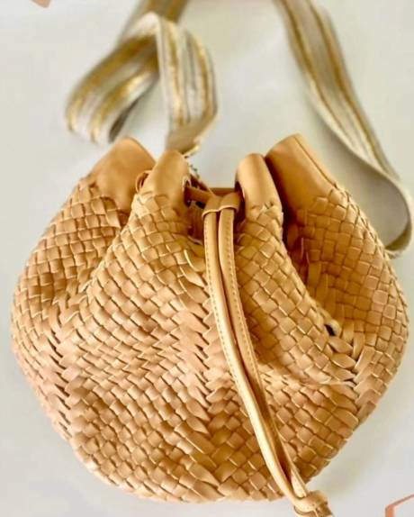 Claramonte - Angelo Leather Weave Crossbody Handbag