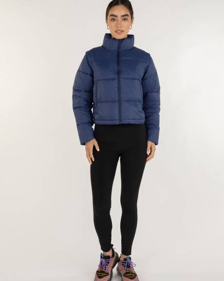 Rebody - On The Go Puffer Convertible Jacket Vest