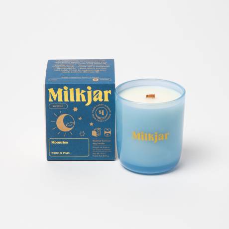 Milk Jar Moonrise Candle | Neroli & Plum 8oz