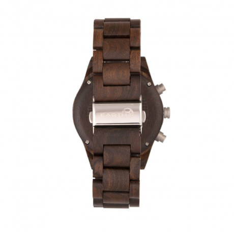 Earth Wood - Montre bracelet Castillo avec date - Marron foncé