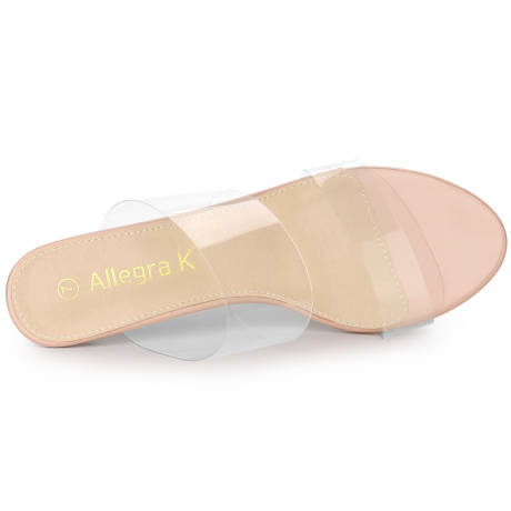 Allegra K- sandales claires à talons Stiletto pour femmes