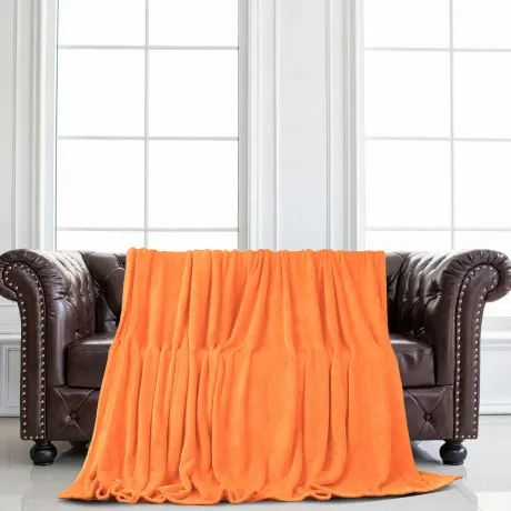 PiccoCasa- Flannel Fleece Plush Microfiber Bed Blanket 60x78 Inch