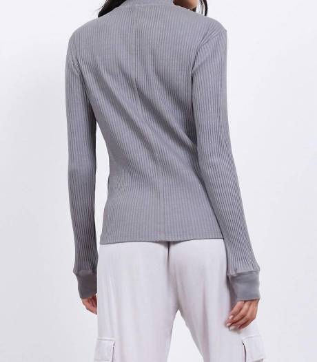 LAmade - Andre Long Sleeve Snap Turtleneck Top