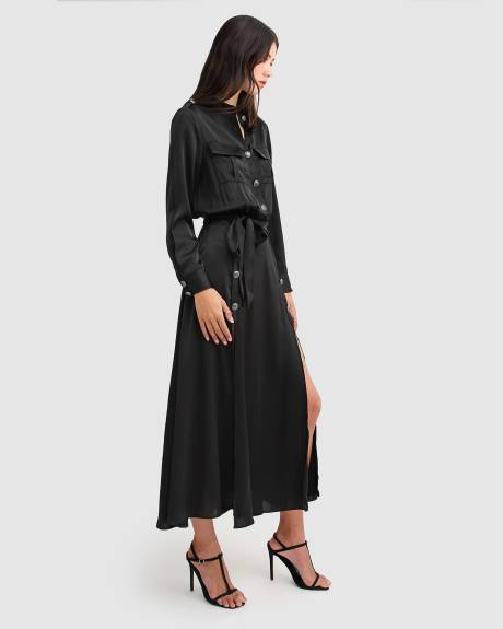 Belle & Bloom Lover To Lover Maxi Shirt Dress