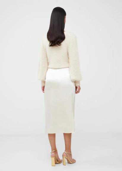 FRENCH CONNECTION - Inu Satin Wrap Midi Skirt