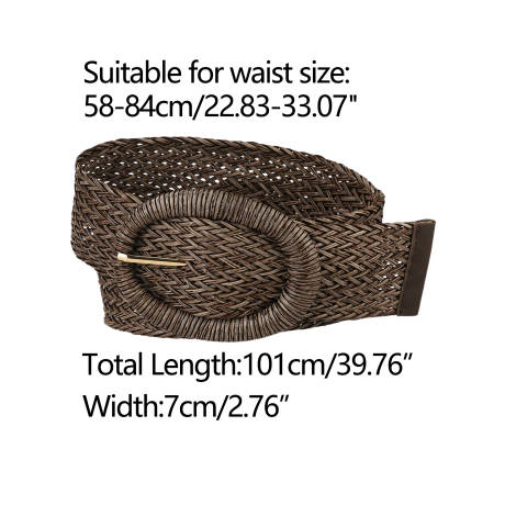 Allegra K- Woven Belts Wide Waist Belt
