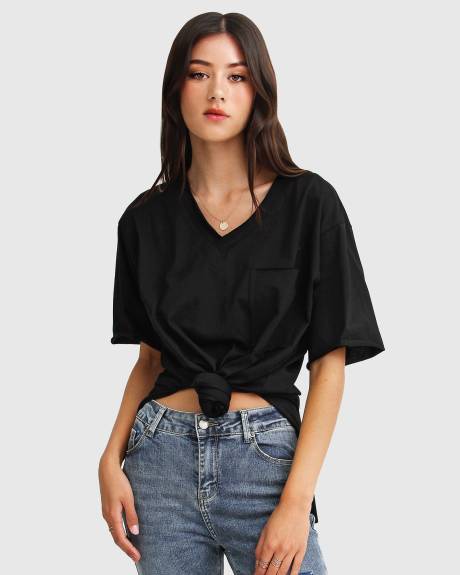Belle & Bloom Brave soul t-shirt oversize - noir