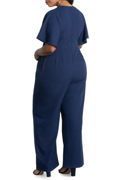 Kiyonna Charisma Crepe Jumpsuit (Plus Size)