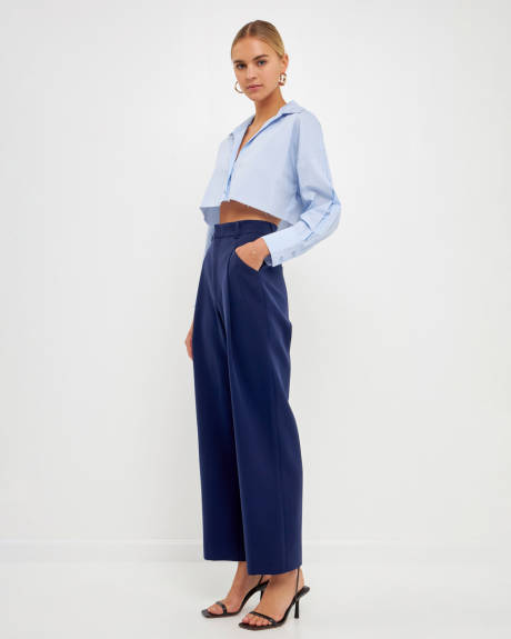 endless rose- High-Waisted Suit Trousers