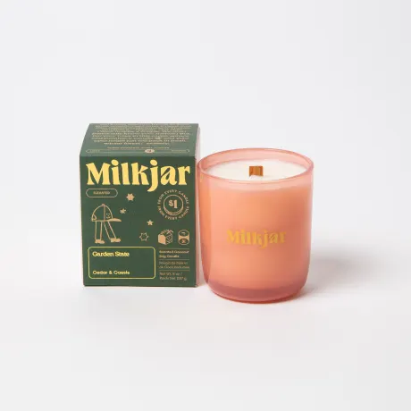 Milk Jar Garden State Candle | Cedar & Cassis 8oz