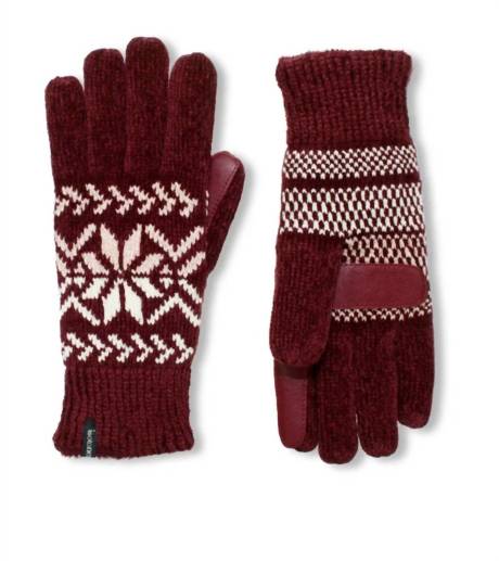 Isotoner - Women's Chenille Snowflakes Gloves