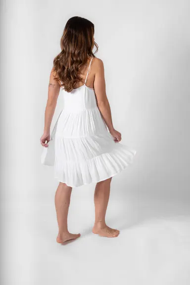 KOY Resort Miami Tiered Strappy Mini Dress