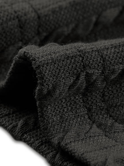 cheibear - Ribbed Knit Summer Pajamas Sets