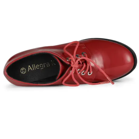 Allegra K- Platform Chunky Heel Ankle Booties
