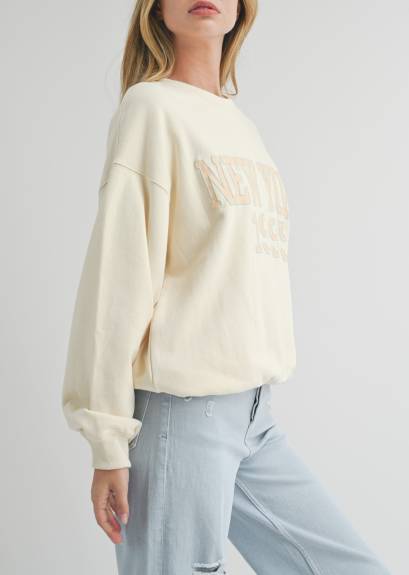 Evercado - New York Ivory Sweatshirt