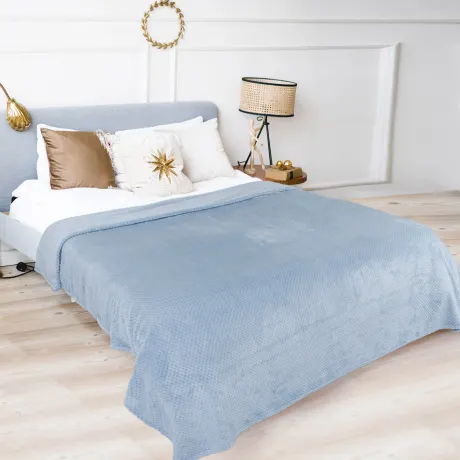 PiccoCasa- couvertures de lit en mollet flanelle (90"x108")