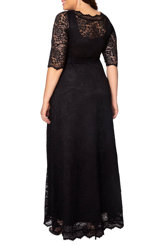 Kiyonna Leona Lace Long Formal Gown (Plus Size)