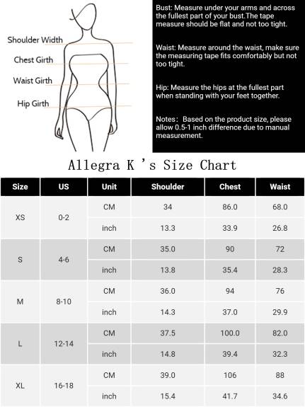 Allegra K- Vintage 3/4 Sleeves Stand Collar Work Elegant A-Line Dress