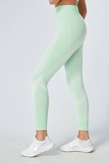 Twill Active - Recycled Colour Block Body Fit Legging - Green