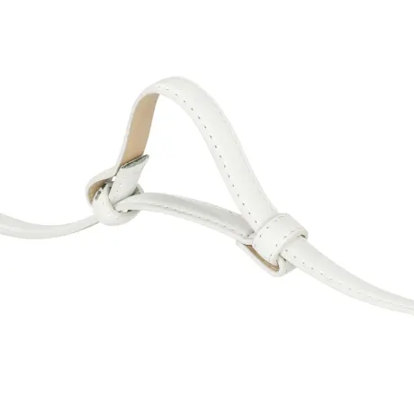 Allegra K- Faux Leather Rectangle Metal Fastener Hook Buckle Waist Belt