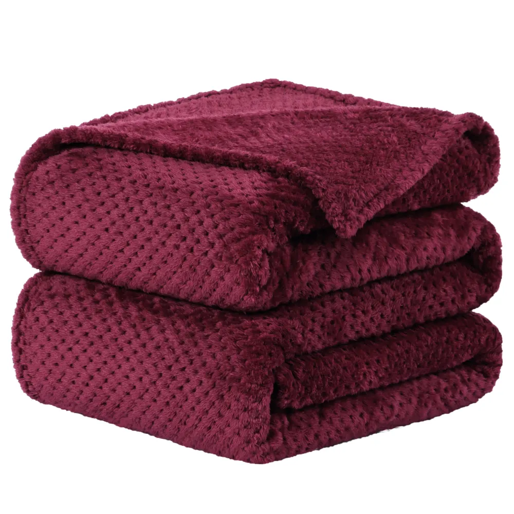 PiccoCasa- Flannel Fleece Bed Blankets (66"x90")