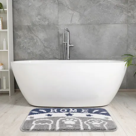 PiccoCasa - tapis de salle de bain absorbant et antidérapant 16" x 24"