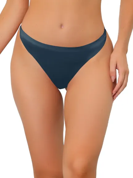 Allegra K- Unlined Underwear No-Show Breathable Thongs