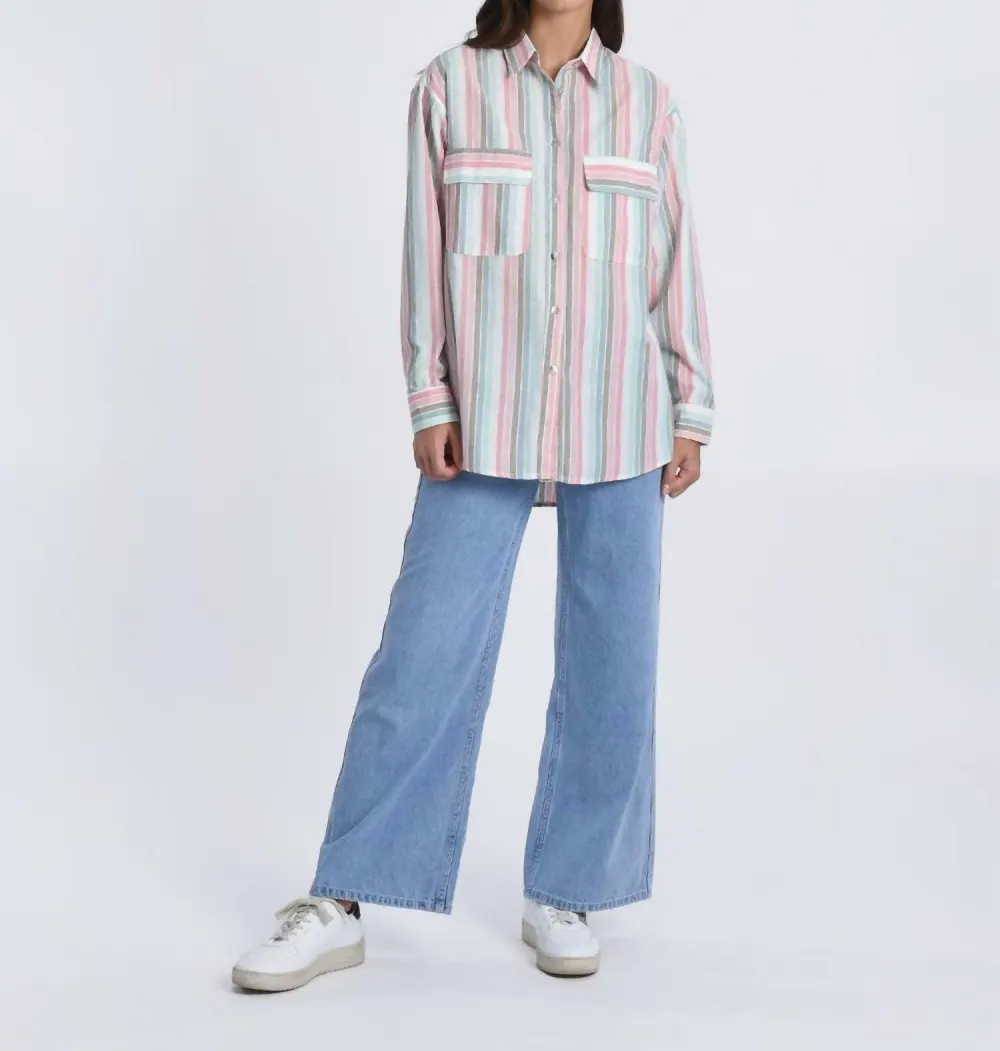 MOLLY BRACKEN - Clemence Stripe Button Shirt