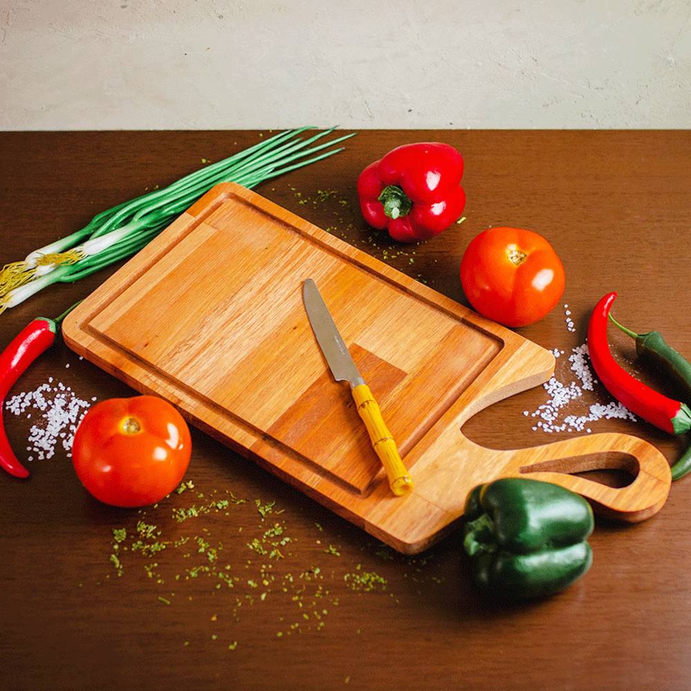 Teca Collection Wooden Cutting Board 45x21cm