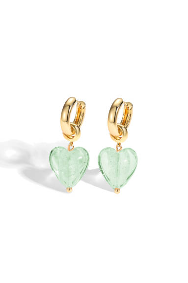 Classicharms-Esmée Glaze Heart Dangle Earrings
