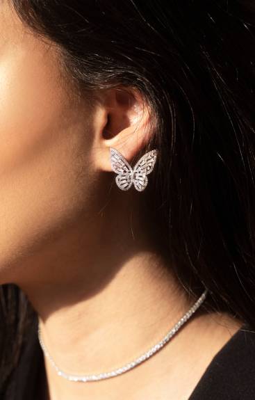 Jewels By Sunaina - ALARA Papillon Clous d'oreilles