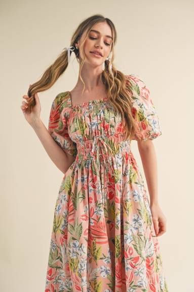 Evercado - Floral Midi Dress