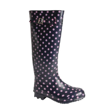 Lunar - Womens/Ladies Spotted Rubber Galoshes