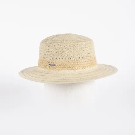 Canadian Hat 1918 - Batia-Boater Hat With Textured Straw