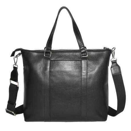 Club Rochelier Large Leather Crossbody Business Tote
