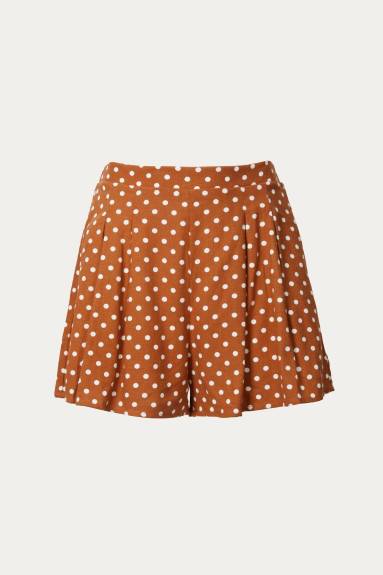 By Together - Polka Dot High-Rise Pleated Shorts
