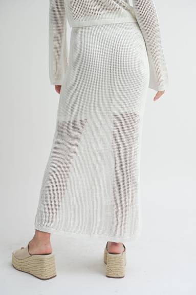 Evercado - Crochet Knitted Maxi Skirt