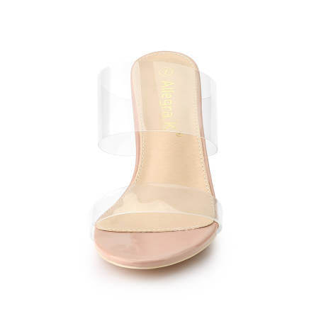 Allegra K- sandales claires à talons Stiletto pour femmes