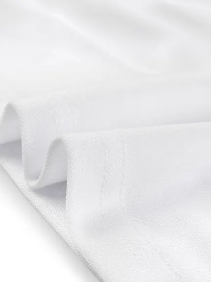 Allegra K- Long Sleeve Sheer Panel Mesh Top