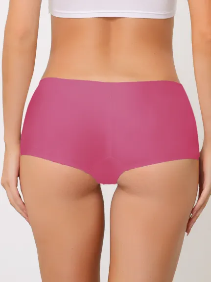 Allegra K- Unlined Invisible Mid Rise Boyshorts Panties