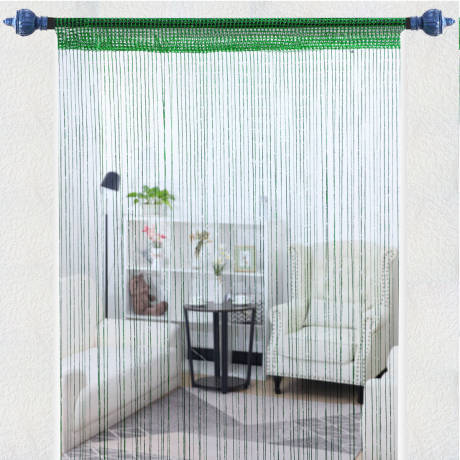 PiccoCasa- String Curtain Fringe Panel Thread Strip Backdrop Divider 39" x 79"(WH)