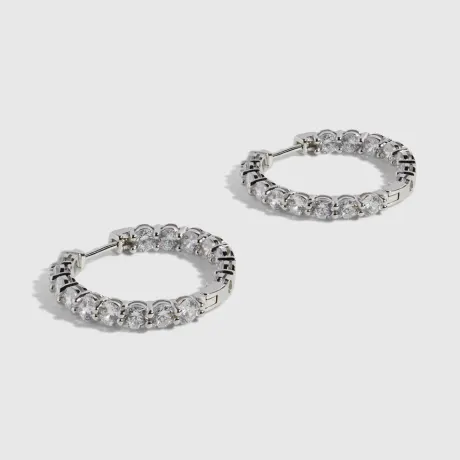 DRAE Collection -CRYSTAL HOOPS
