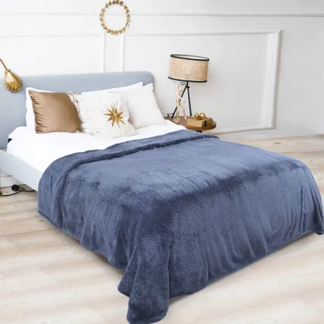 PiccoCasa- couvertures de lit en mollet flanelle (78"x90")