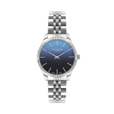 LEE COOPER-Women's Silver 35mm  watch w/Blue Dial