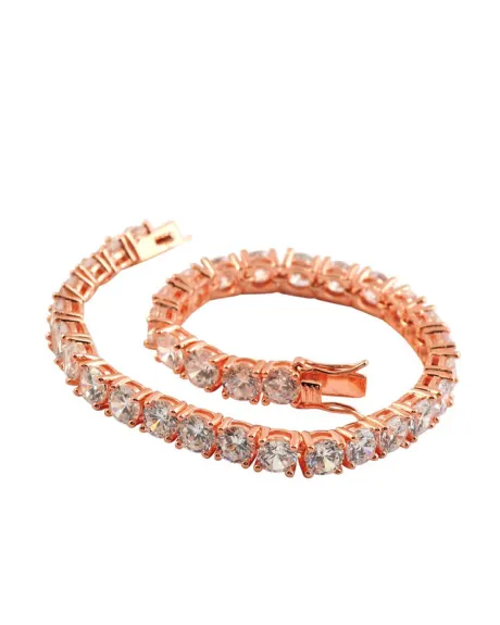Genevive Sterling Silver with Colored Cubic Zirconia Tennis Bracelet