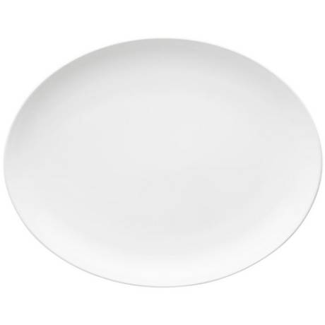 Oxford Flamingo White Serving Set with 2 Pieces Salad Bowl + Platter