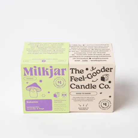 Milk Jar Bohemia Candle | Lemongrass, Lavender & Sage 8oz