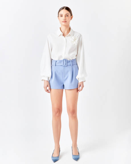 endless rose- Belted Mini Shorts